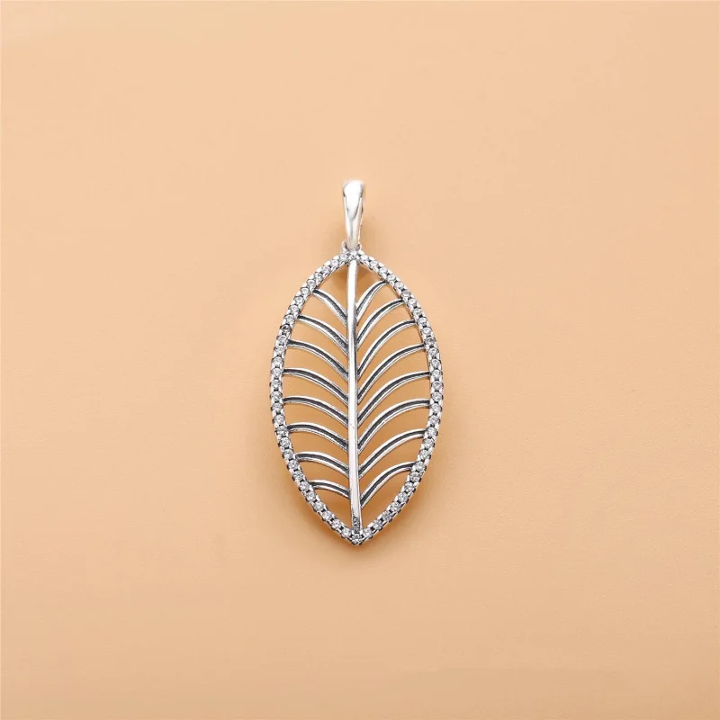 (imagem para) Colar Pandora de prata Palma tropical - Visualizar 3