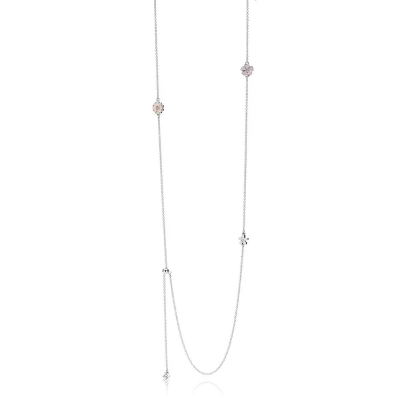 (imagem para) Colar PANDORA Poesia das Flores - 590518ENMX - Visualizar 2