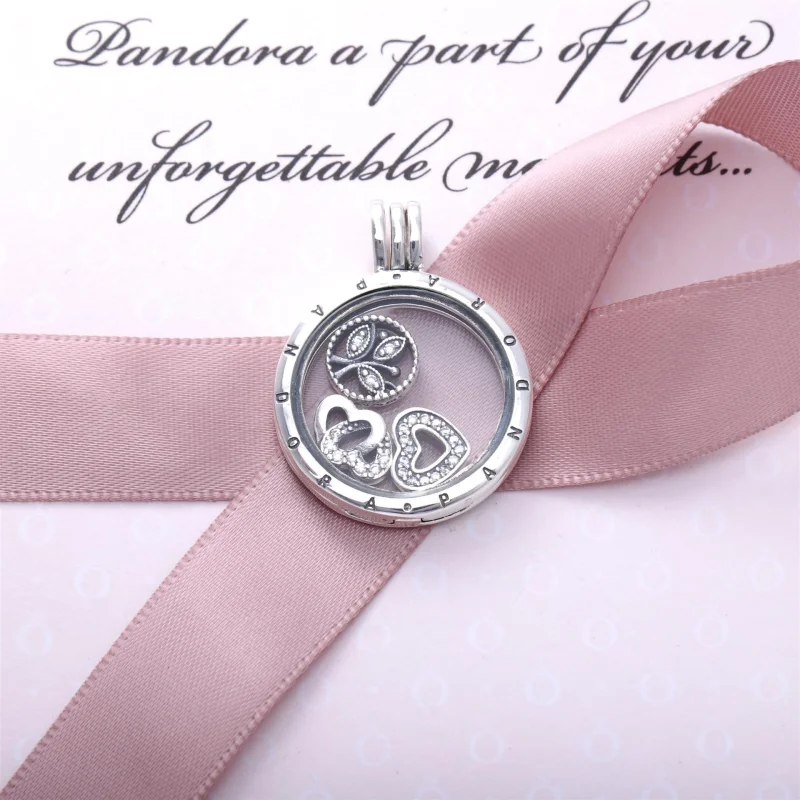 (imagem para) Pandora Floating Locket Amo família - Visualizar 4