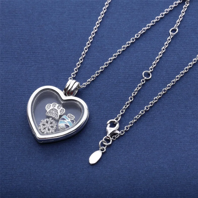 (imagem para) Pandora Floating Locket Coração - Visualizar 4