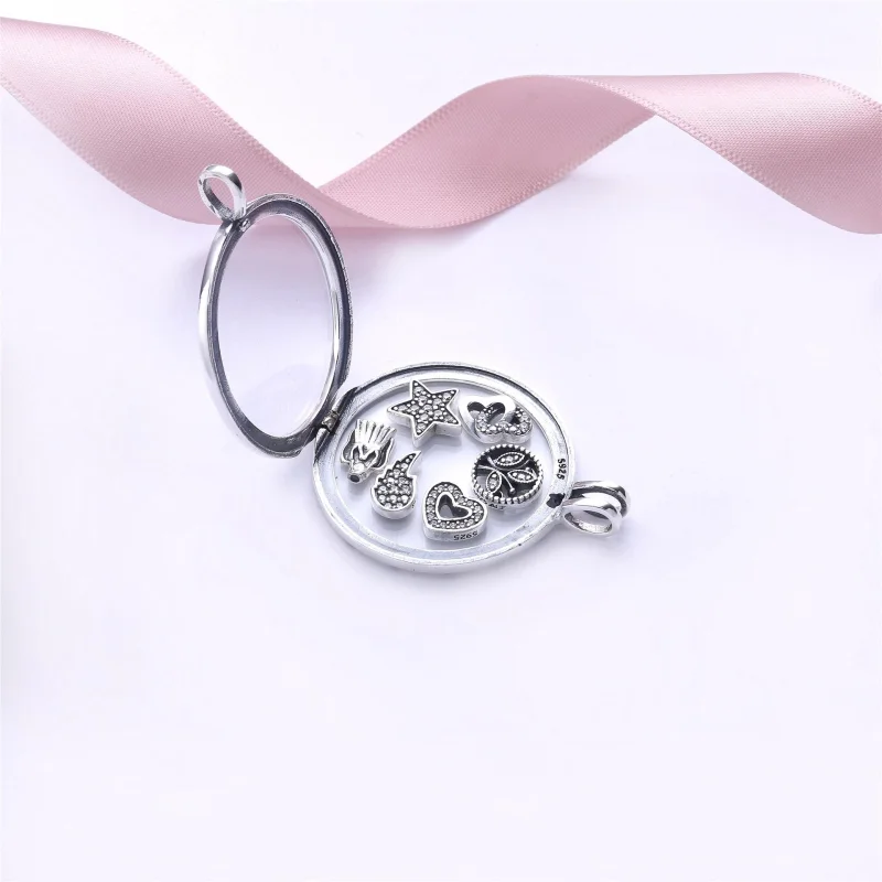 (imagem para) Pandora Floating Locket Grande - Visualizar 3