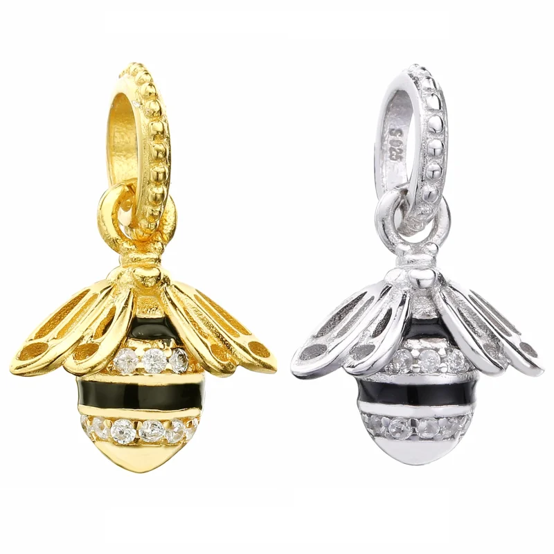 (imagem para) Charm Pendente PANDORA Shine Abelha Reluzente - 367075EN16 - Visualizar 2