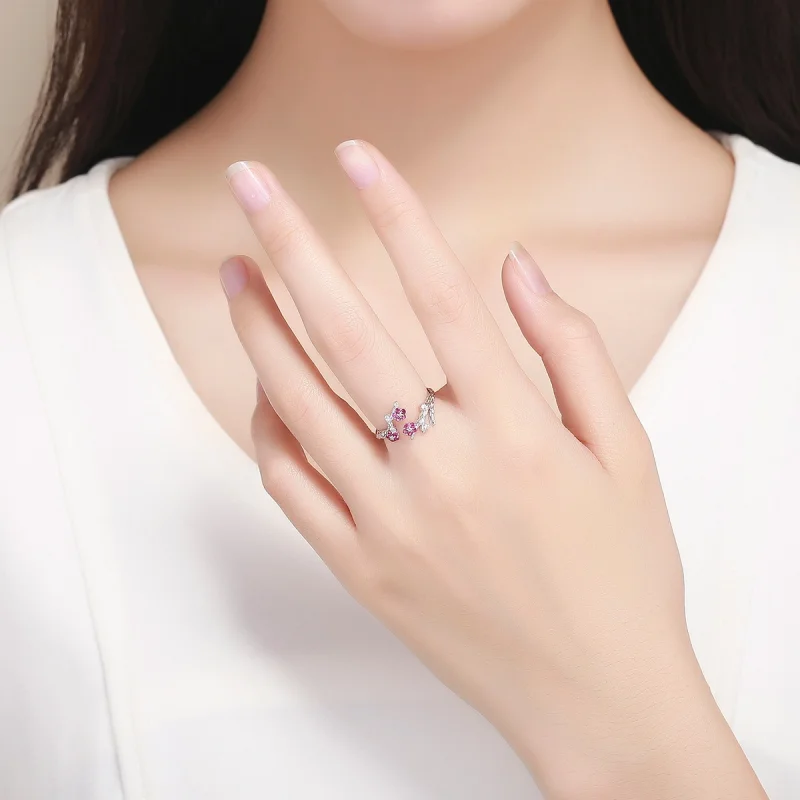 (imagem para) Anel ameixa Bossom life Pandora - BSR022 - Visualizar 5