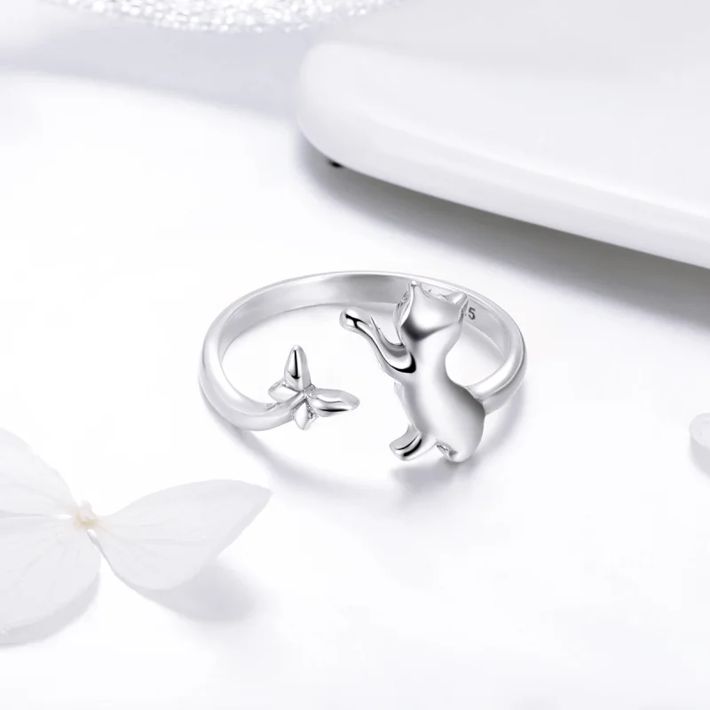 (imagem para) Anel Companheirismo do gato estilo Pandora - SCR443 - Visualizar 6