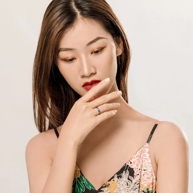 (imagem para) Anel Céu estrelado de Van Gogh estilo Pandora - SCR608 - Visualizar 7