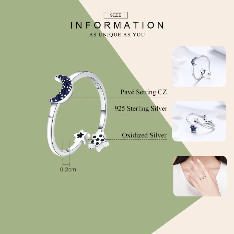 (imagem para) Anel Céu estrelado life Pandora - SCR437 - Visualizar 3
