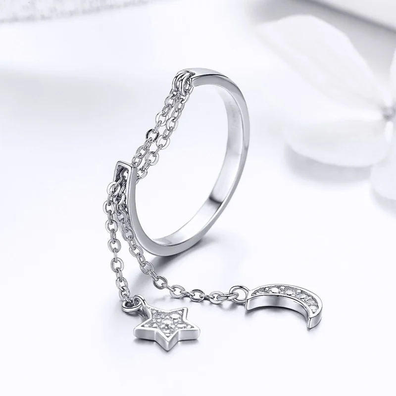 (imagem para) Anel Estrela e lua life Pandora - SCR407 - Visualizar 5