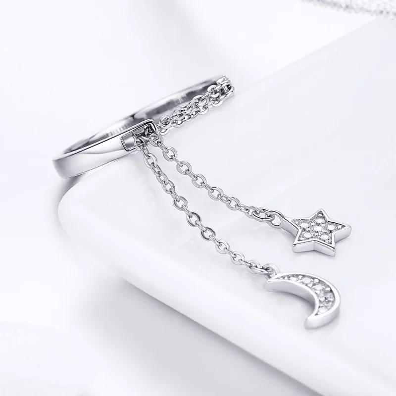 (imagem para) Anel Estrela e lua life Pandora - SCR407 - Visualizar 6