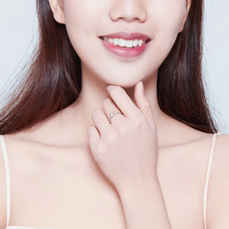 (imagem para) Anel Flor rosa life Pandora - BSR065 - Visualizar 6