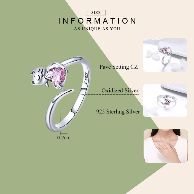 (imagem para) Anel Gato fofo life Pandora - SCR446 - Visualizar 3