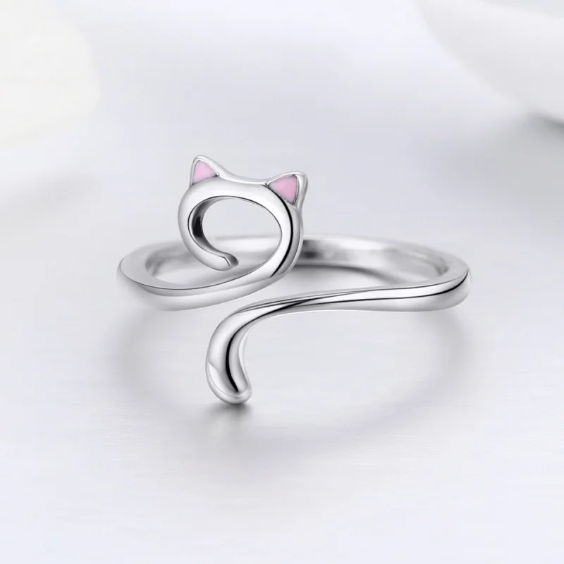 (imagem para) Anel Gatos apaixonados estilo Pandora - SCR341 - Visualizar 5