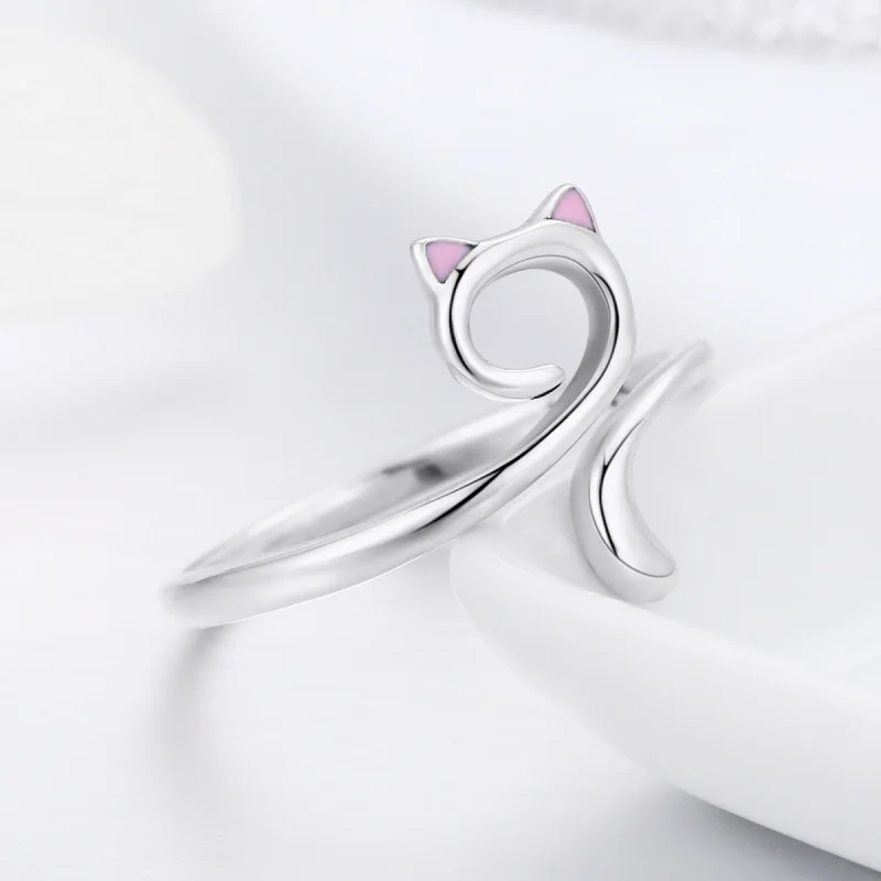 (imagem para) Anel Gatos apaixonados estilo Pandora - SCR341 - Visualizar 6