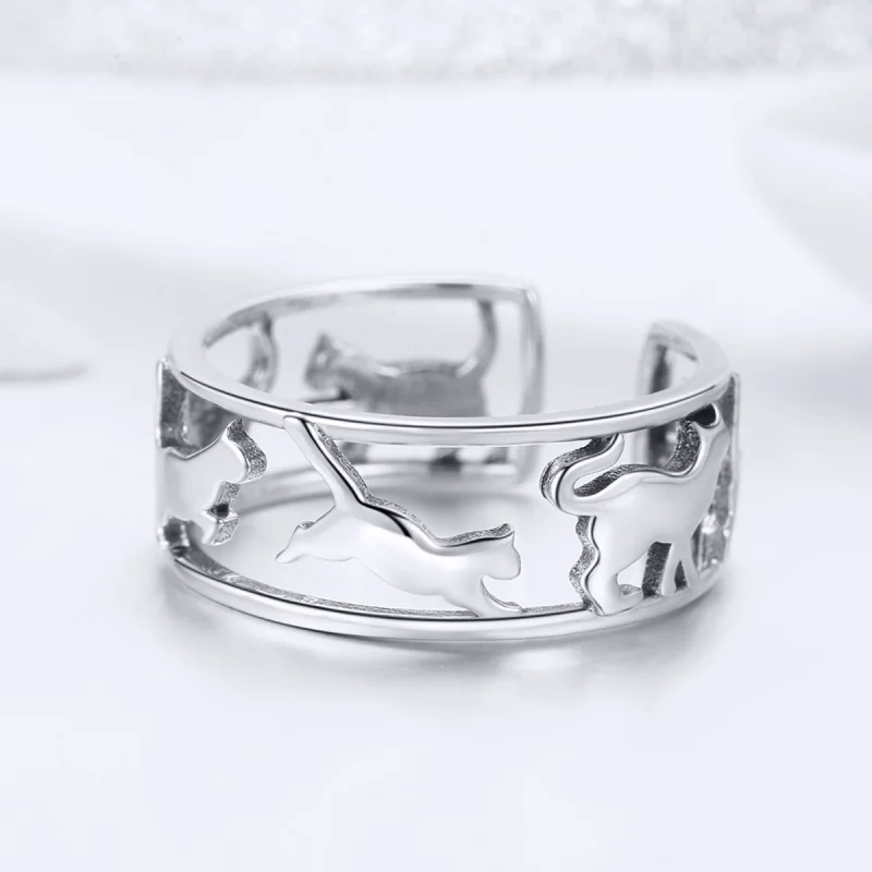 (imagem para) Anel Gatos felizes life Pandora - SCR473 - Visualizar 5