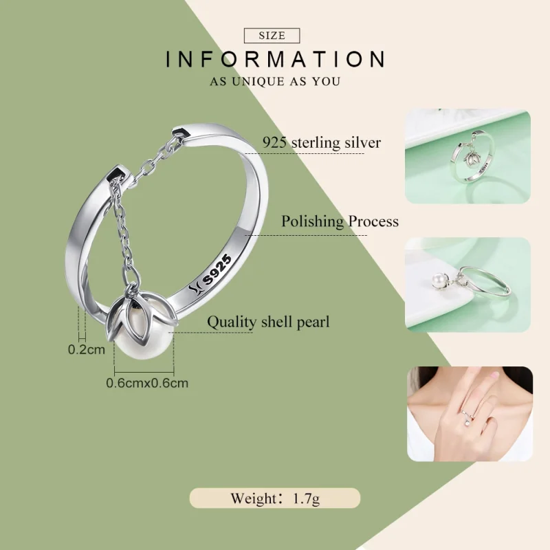 (imagem para) Anel Lágrimas de flores estilo Pandora - SCR165 - Visualizar 2