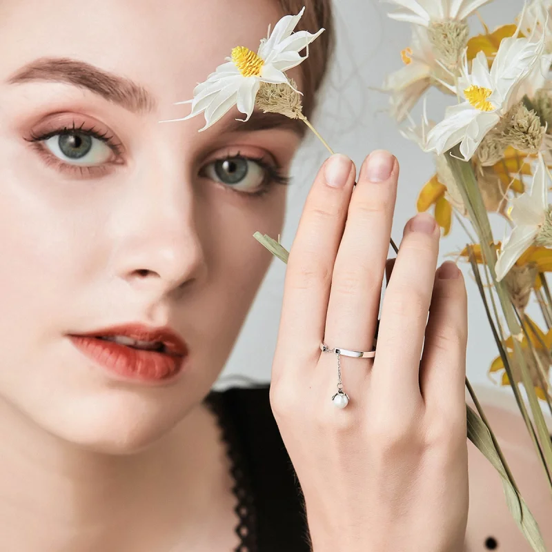 (imagem para) Anel Lágrimas de flores estilo Pandora - SCR165 - Visualizar 5