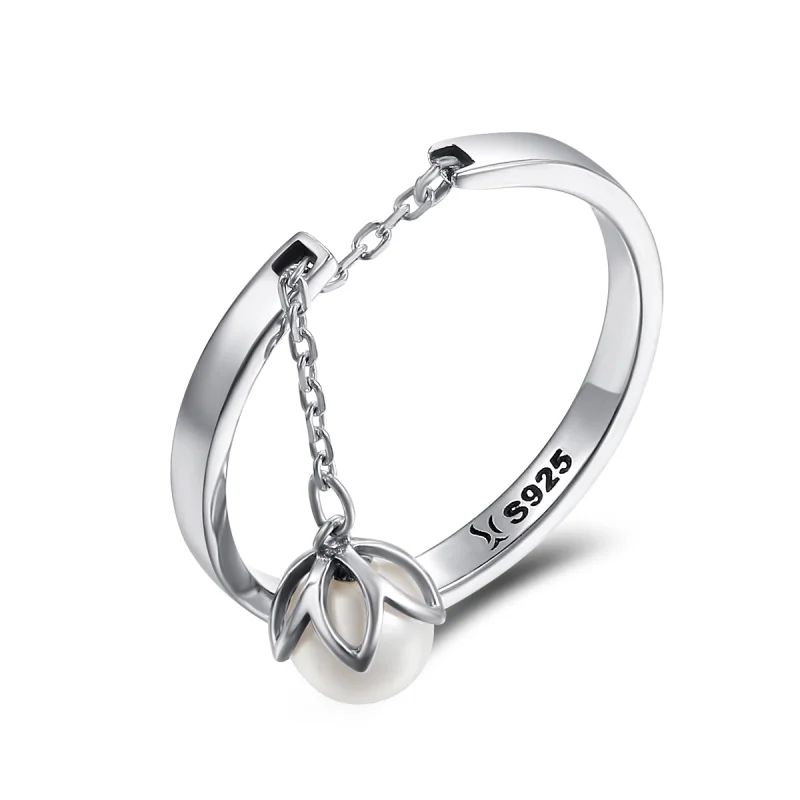 (imagem para) Anel Lágrimas de flores estilo Pandora - SCR165