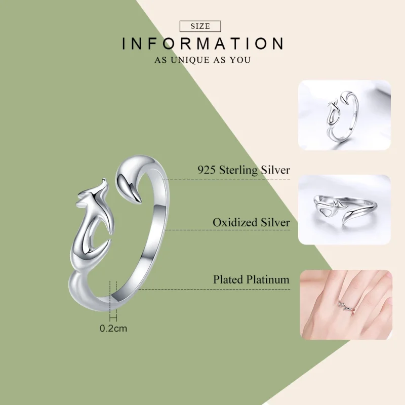 (imagem para) Anel Pequena raposa life Pandora - SCR478 - Visualizar 3