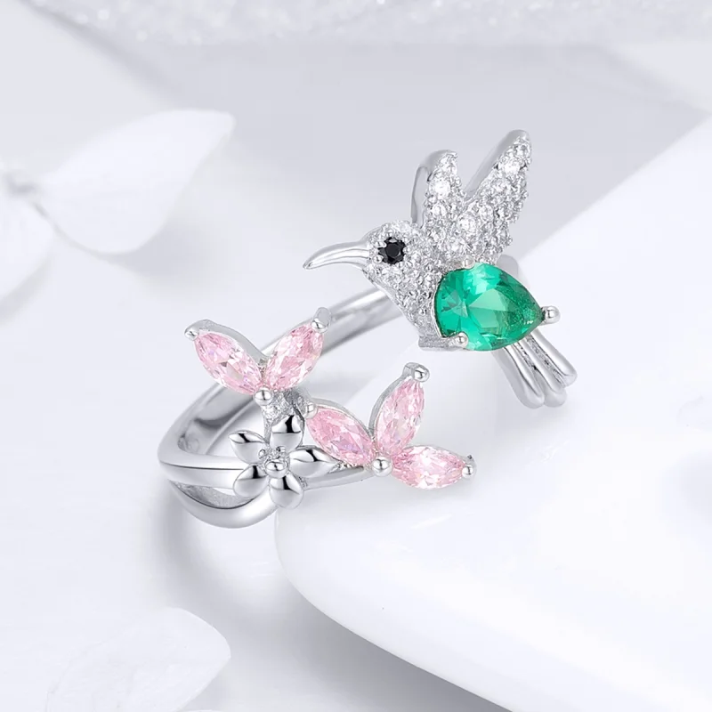 (imagem para) Anel Presente do Beija-flor estilo Pandora - BSR016 - Visualizar 4