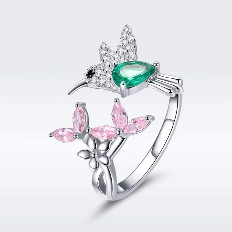 (imagem para) Anel Presente do Beija-flor estilo Pandora - BSR016