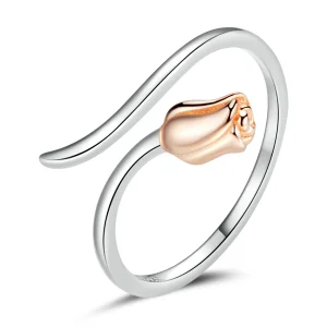 (imagem para) Pandora Style A Rose Open Ring - SCR761