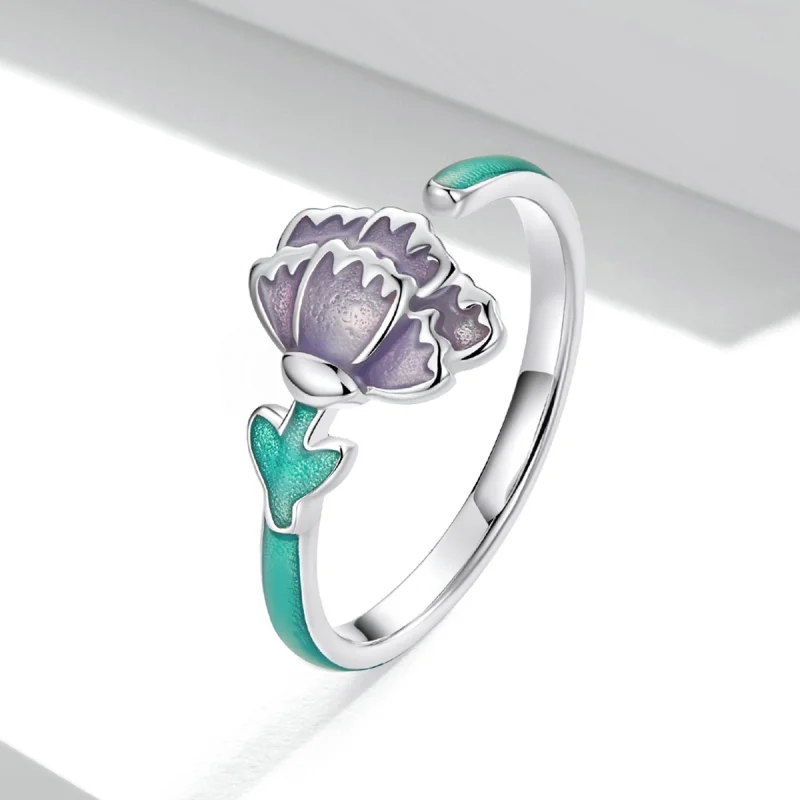(imagem para) Pandora Style Carnation Open Ring - SCR773 - Visualizar 2