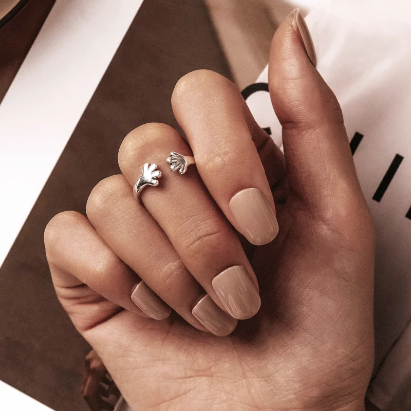 (imagem para) Pandora Style Cute Puppy Open Ring - BSR225 - Visualizar 6