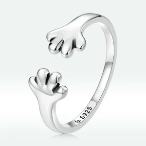 (imagem para) Pandora Style Cute Puppy Open Ring - BSR225