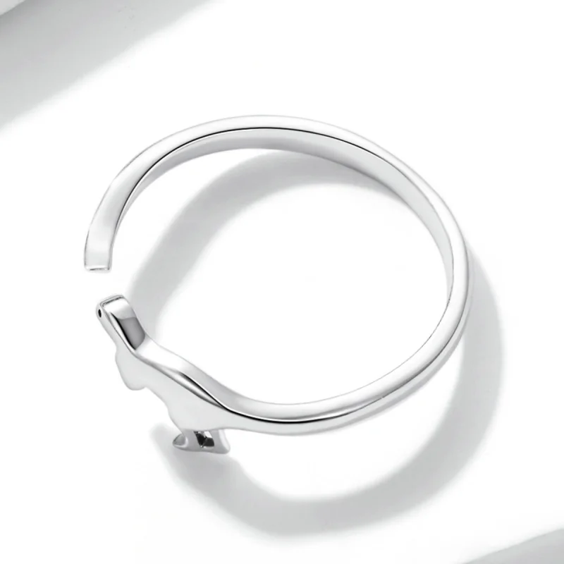 (imagem para) Pandora Style Dinosaur Open Ring - BSR226 - Visualizar 4