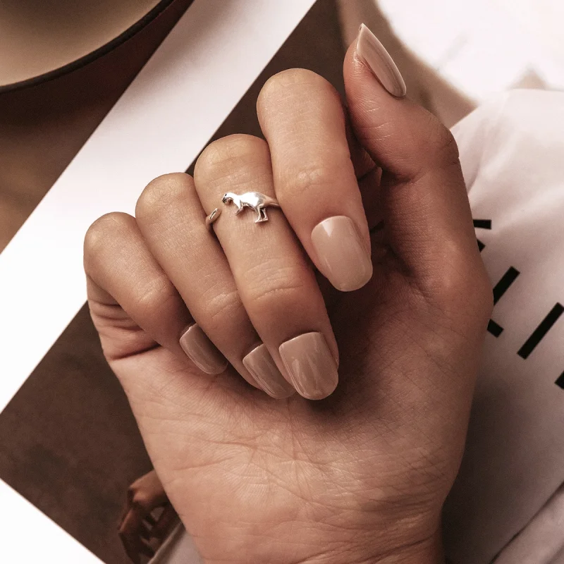 (imagem para) Pandora Style Dinosaur Open Ring - BSR226 - Visualizar 7