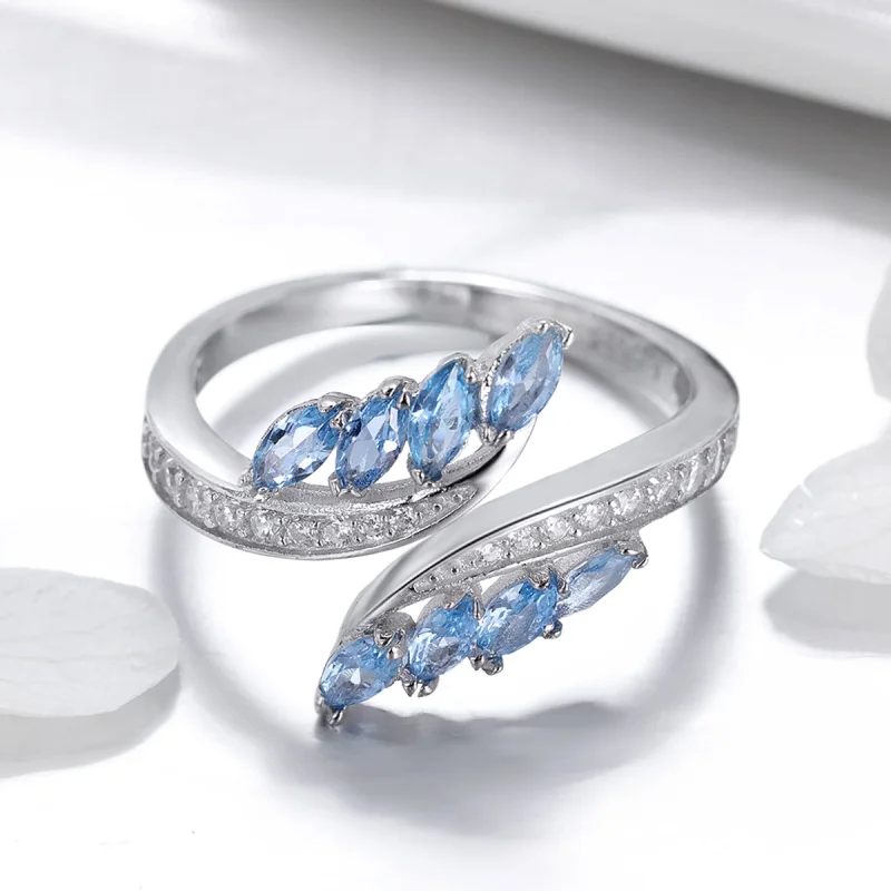 (imagem para) Pandora Style Elegant Willow Branch Open Ring - BSR005 - Visualizar 2