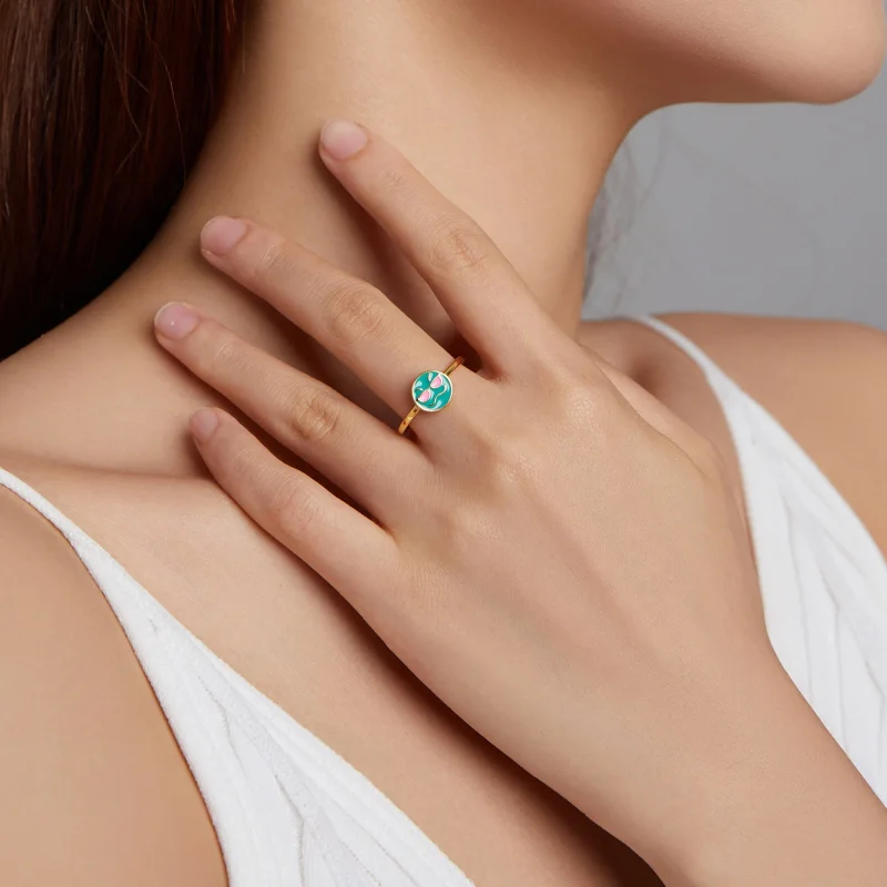 (imagem para) Pandora Style Emoji - Cool Open Ring - SCR737-A - Visualizar 6