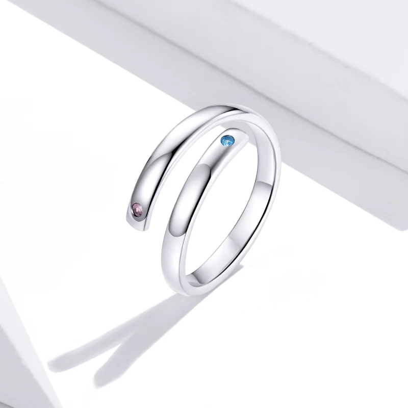 (imagem para) Pandora Style Engraved Double Open Ring - SCR747 - Visualizar 2