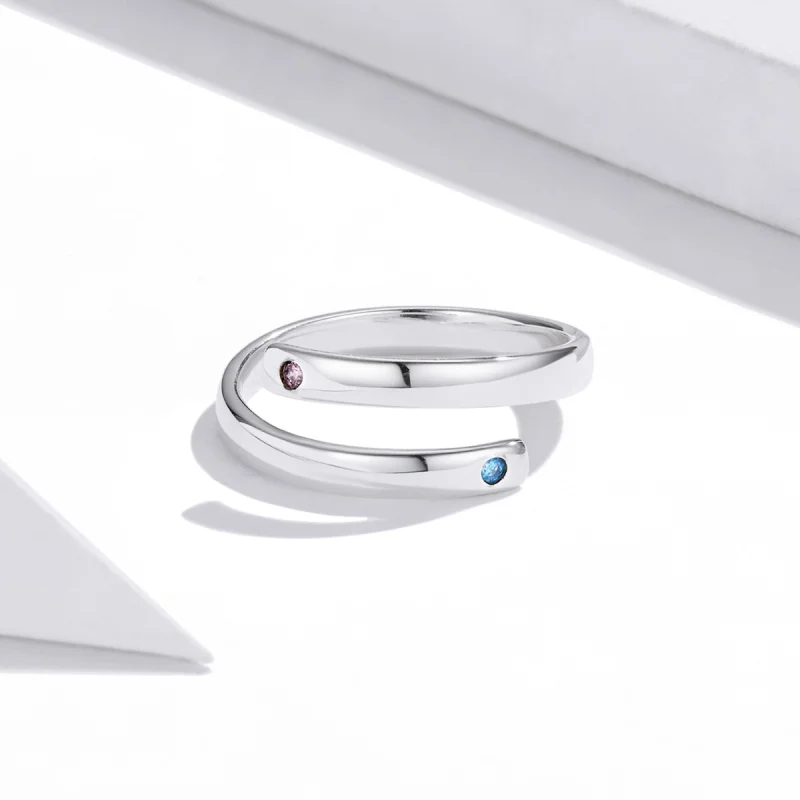 (imagem para) Pandora Style Engraved Double Open Ring - SCR747 - Visualizar 3