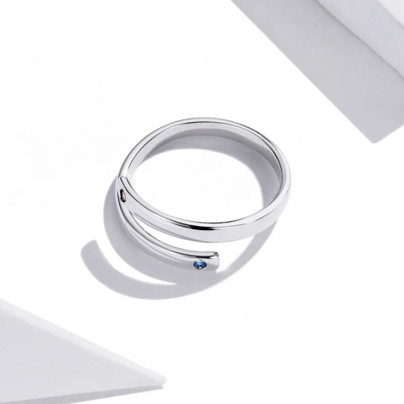 (imagem para) Pandora Style Engraved Double Open Ring - SCR747 - Visualizar 4