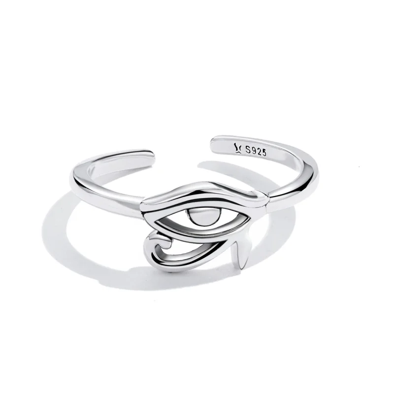 (imagem para) Pandora Style Eye of Horus Open Ring - SCR801 - Visualizar 3