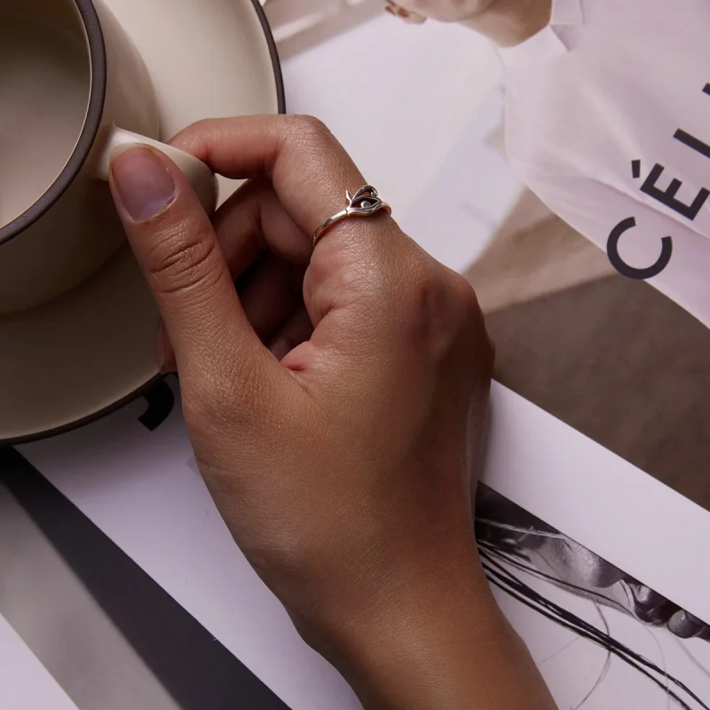 (imagem para) Pandora Style Eye of Horus Open Ring - SCR801 - Visualizar 5