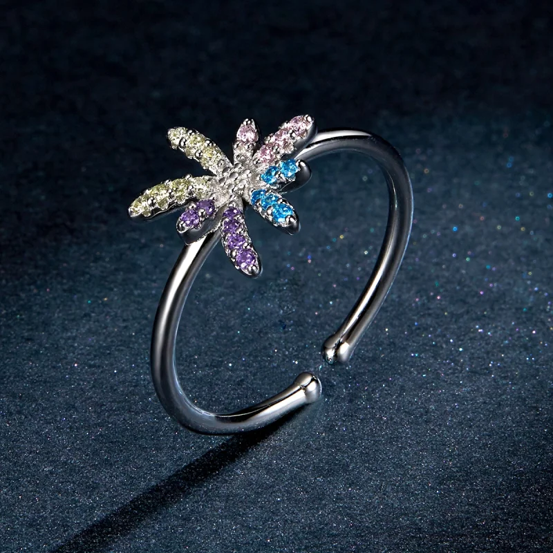 (imagem para) Pandora Style Fireworks Open Ring - BSR120 - Visualizar 5