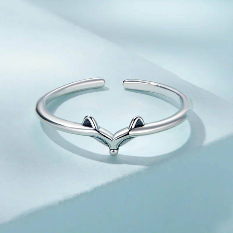 (imagem para) Pandora Style Fox Open Ring - SCR868 - Visualizar 3