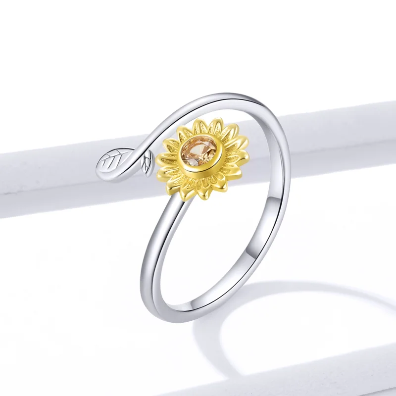 (imagem para) Pandora Style Fresh Daisy Open Ring - BSR127 - Visualizar 2