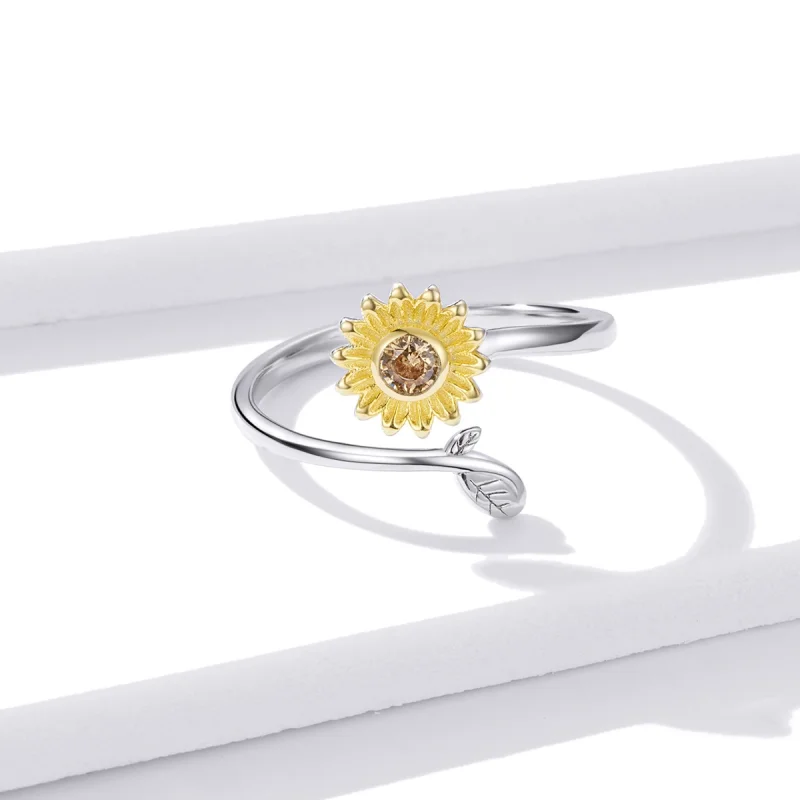 (imagem para) Pandora Style Fresh Daisy Open Ring - BSR127 - Visualizar 3