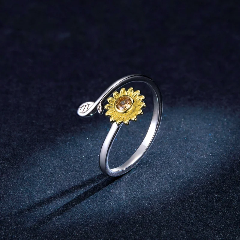 (imagem para) Pandora Style Fresh Daisy Open Ring - BSR127 - Visualizar 5