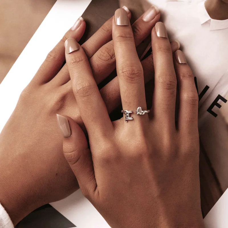 (imagem para) Pandora Style Giraffe Open Ring - BSR228 - Visualizar 7