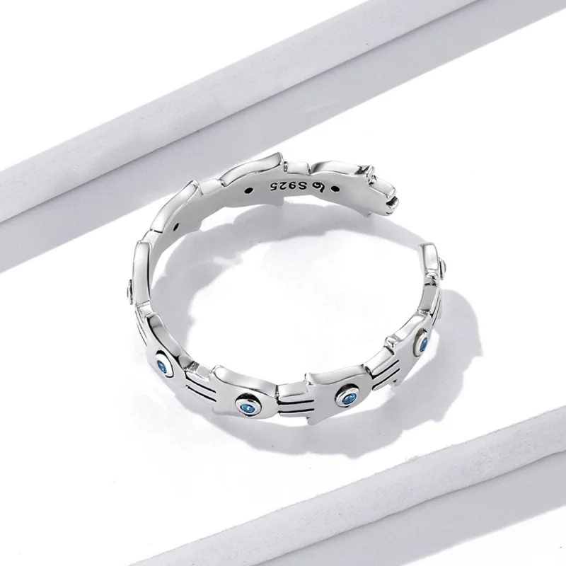 (imagem para) Pandora Style Hand of Fatima Open Ring - BSR237 - Visualizar 4