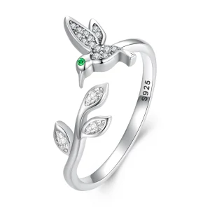 (imagem para) Pandora Style Hummingbird Open Ring - SCR871