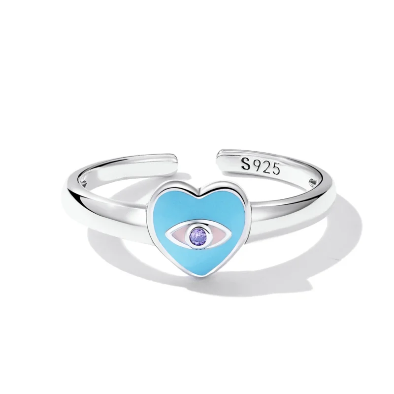 (imagem para) Pandora Style Love Devil Eyes Open Ring - SCR806 - Visualizar 3