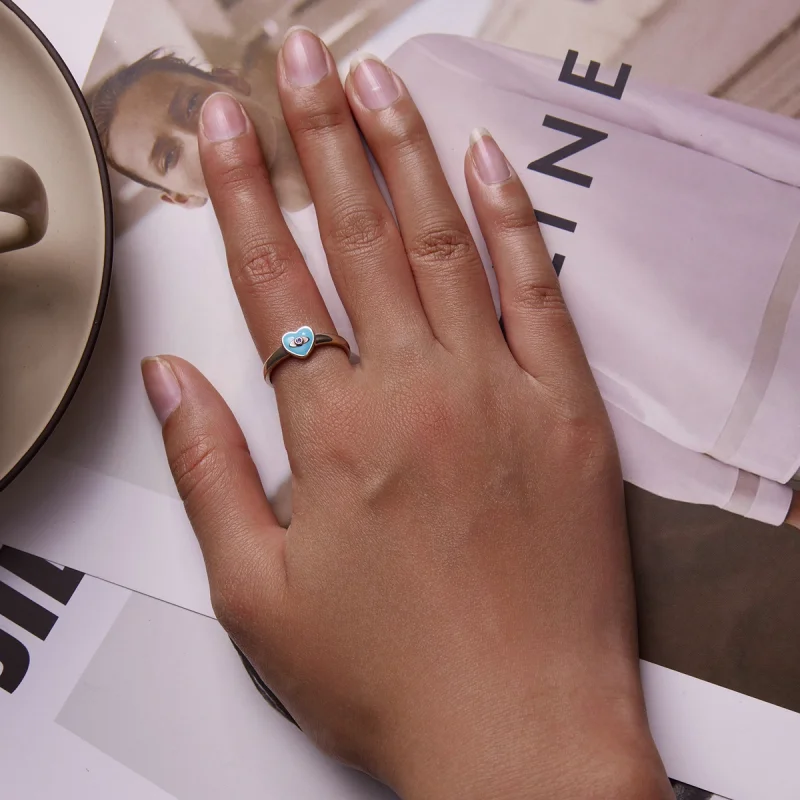 (imagem para) Pandora Style Love Devil Eyes Open Ring - SCR806 - Visualizar 6