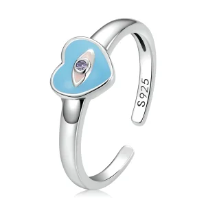 (imagem para) Pandora Style Love Devil Eyes Open Ring - SCR806