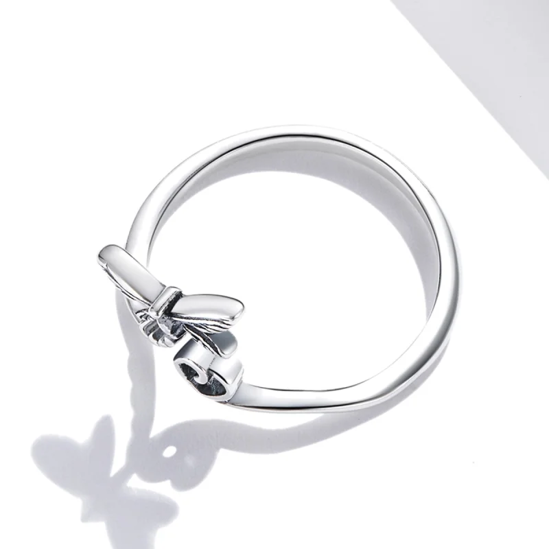(imagem para) Pandora Style Love Dragonfly Open Ring - SCR734 - Visualizar 4