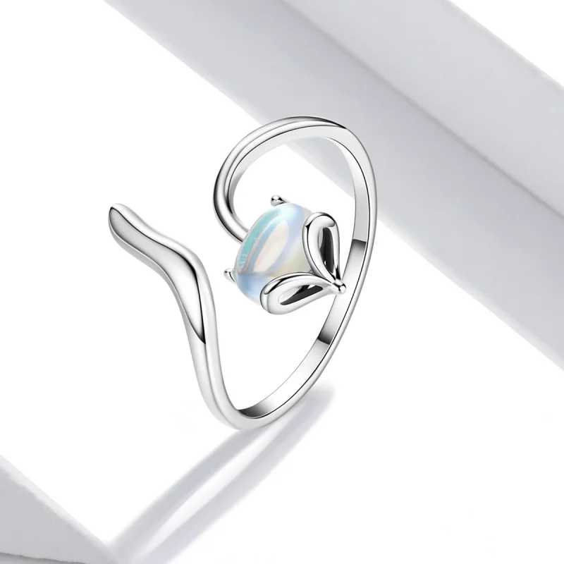 (imagem para) Pandora Style Moonstone Fox Open Ring - SCR756 - Visualizar 2