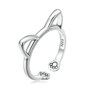 (imagem para) Pandora Style Simple Cat Open Ring - SCR832